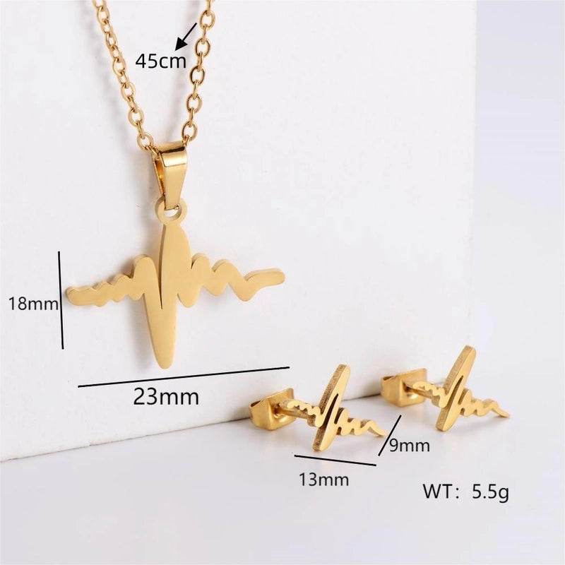 Minimalist Classic Style Infinity Dollars Butterfly 304 Stainless Steel Jewelry Set