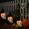 Lampe de sol en forme de citrouille/cr&acirc;ne pour Halloween