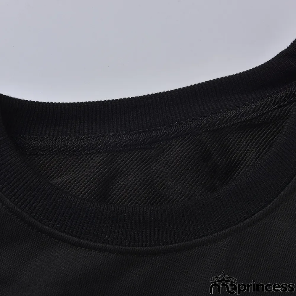 Fall Winter Women's Printed Long Sleeve Round Neck Casual Loose Hoodies