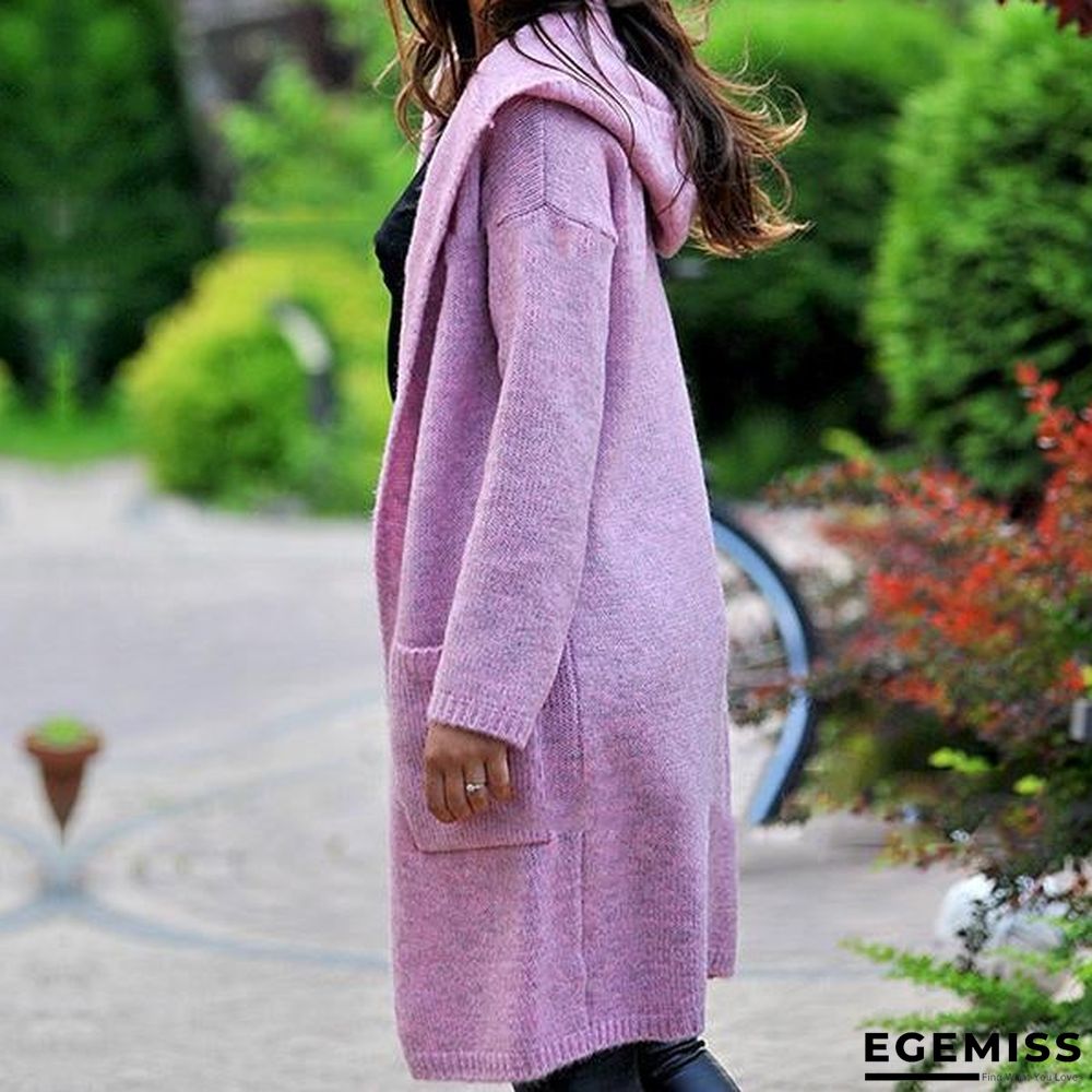 Casual Solid Color Outerwear Sweaters | EGEMISS