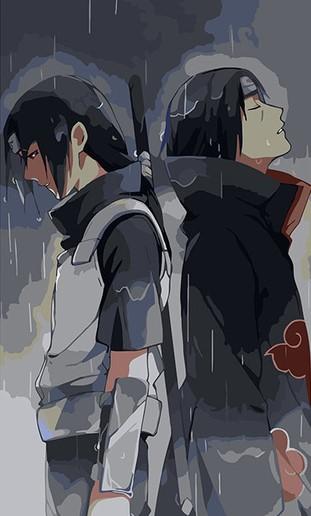 

Uchiha Itachi in Past and Present – Paint By Numbers - 40*50CM, 501 Original