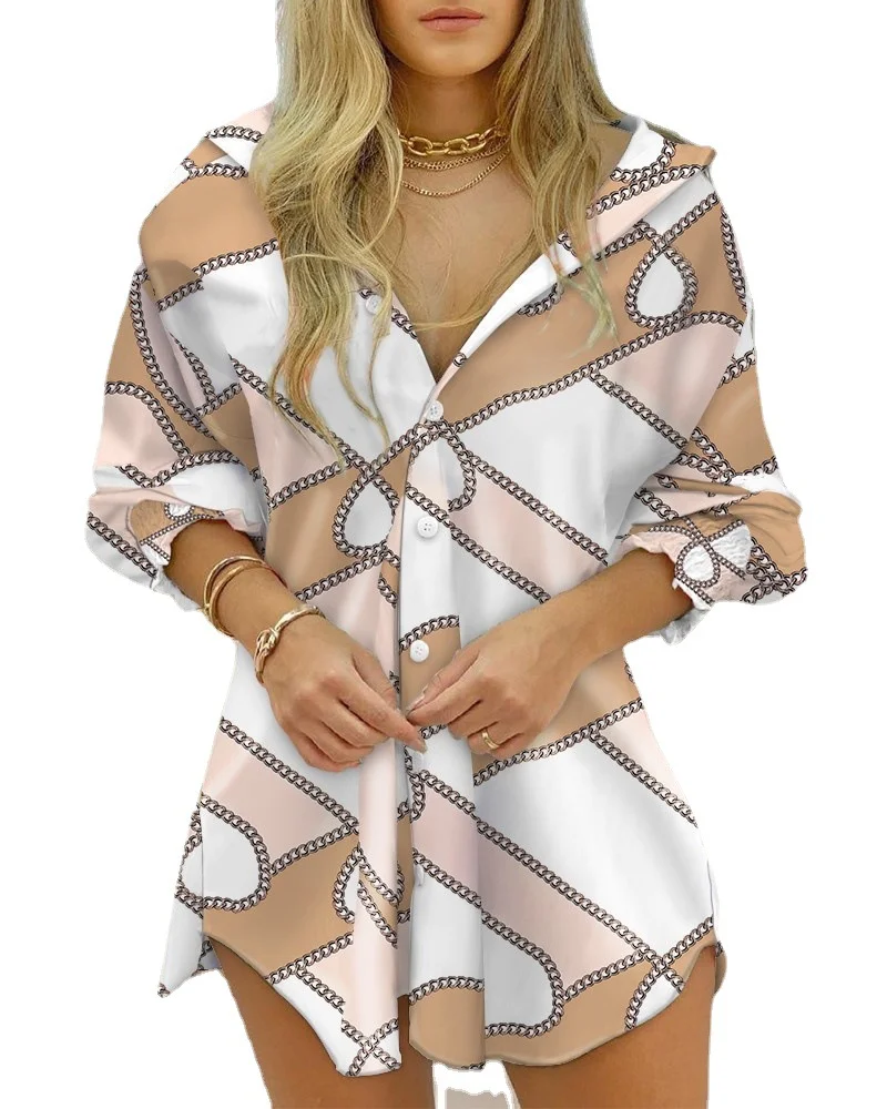 Churchf Churchf Wise New Fall Long Sleeve Pull V Neck Button Stripe Shirt Woman