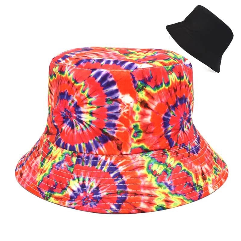 Printed Double-sided Foldable Fisherman Hat Women’s Summer Travel Sunshade Sun Protection Pot Hat For Men