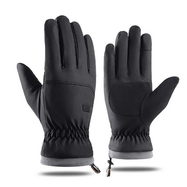 Comstylish Men's Warm, Waterproof, Thick And Plush Touch Screen Gloves