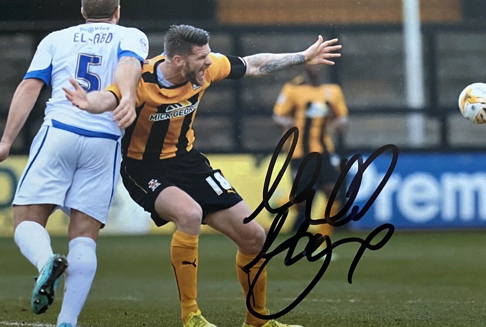 Michael Nelson Genuine Hand Signed Cambridge United 6X4 Photo Poster painting