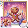 Diamond Painting -DIY Round Partial AB Drill Biscuits Candy House(45x45cm)
