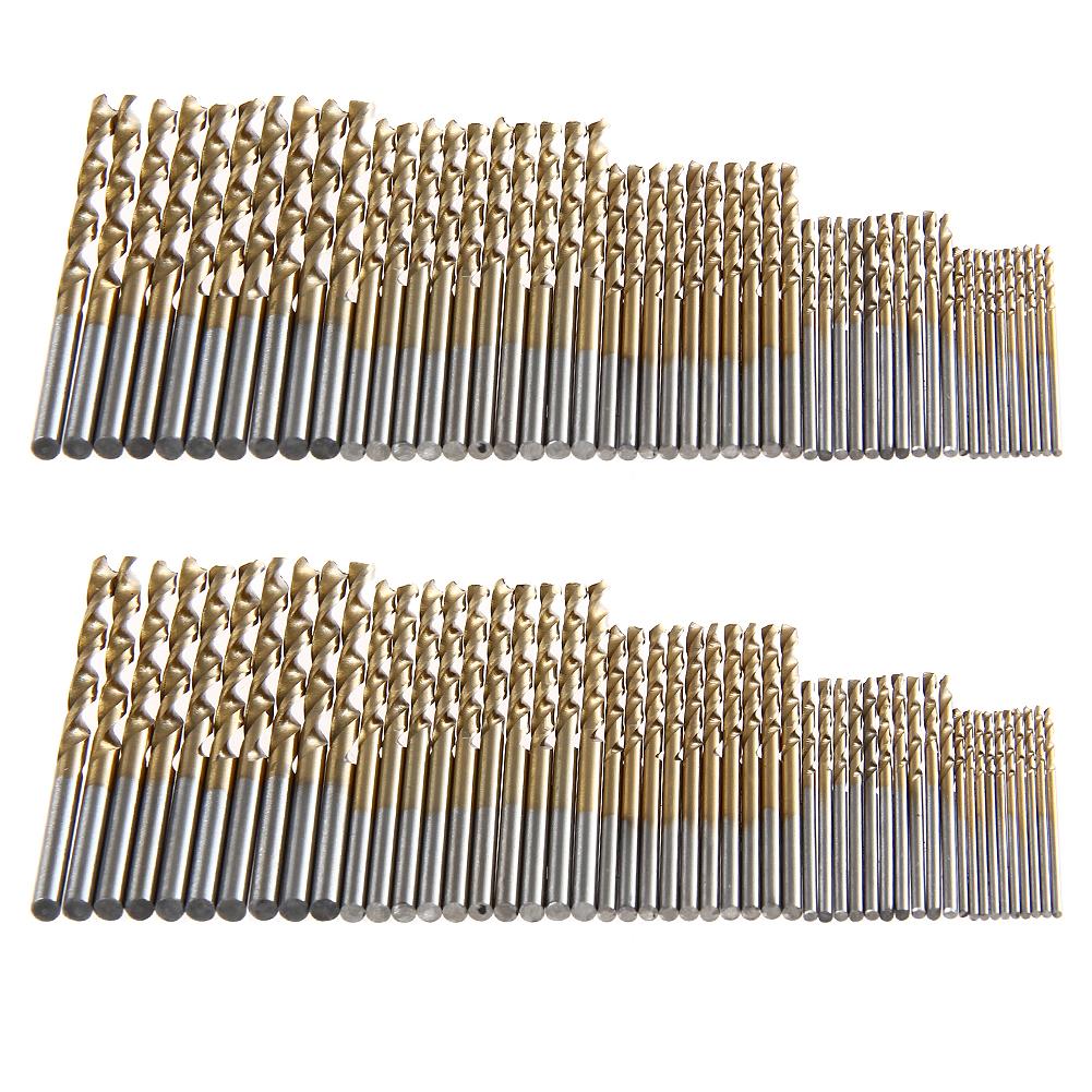 

150Pcs Titanium Coat HSS High Speed Steel Drill Bit Set Tool 1/1.5/2/2.5/3, 501 Original