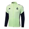 25/26 Real Madrid Light Green Version long zipper  Training Jacket Set