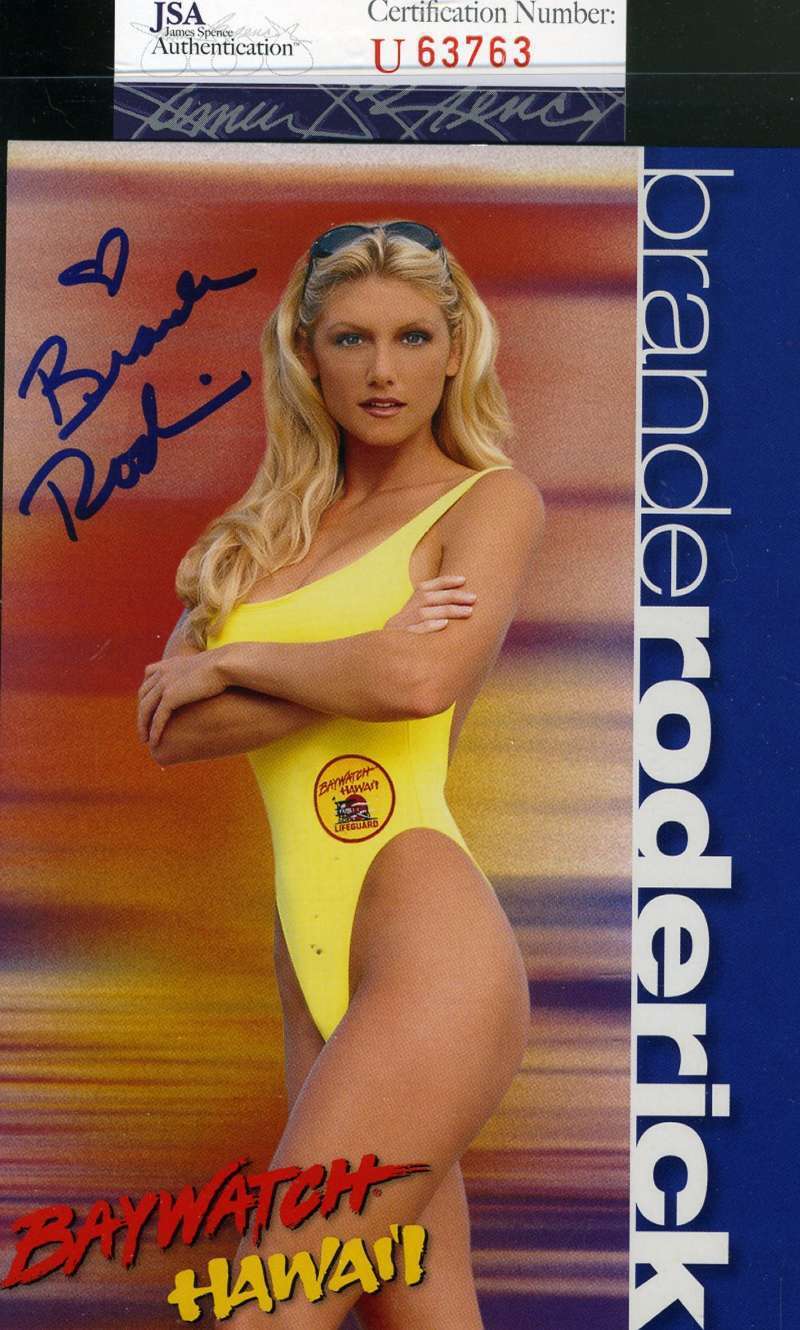 Brande Roderick Jsa Coa Hand Signed 4x6 Photo Poster painting Autograph Baywatch