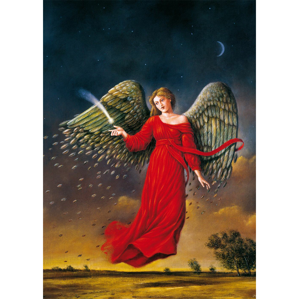 

Red Angel - Round Drill Diamond Painting - 30*40CM, 501 Original