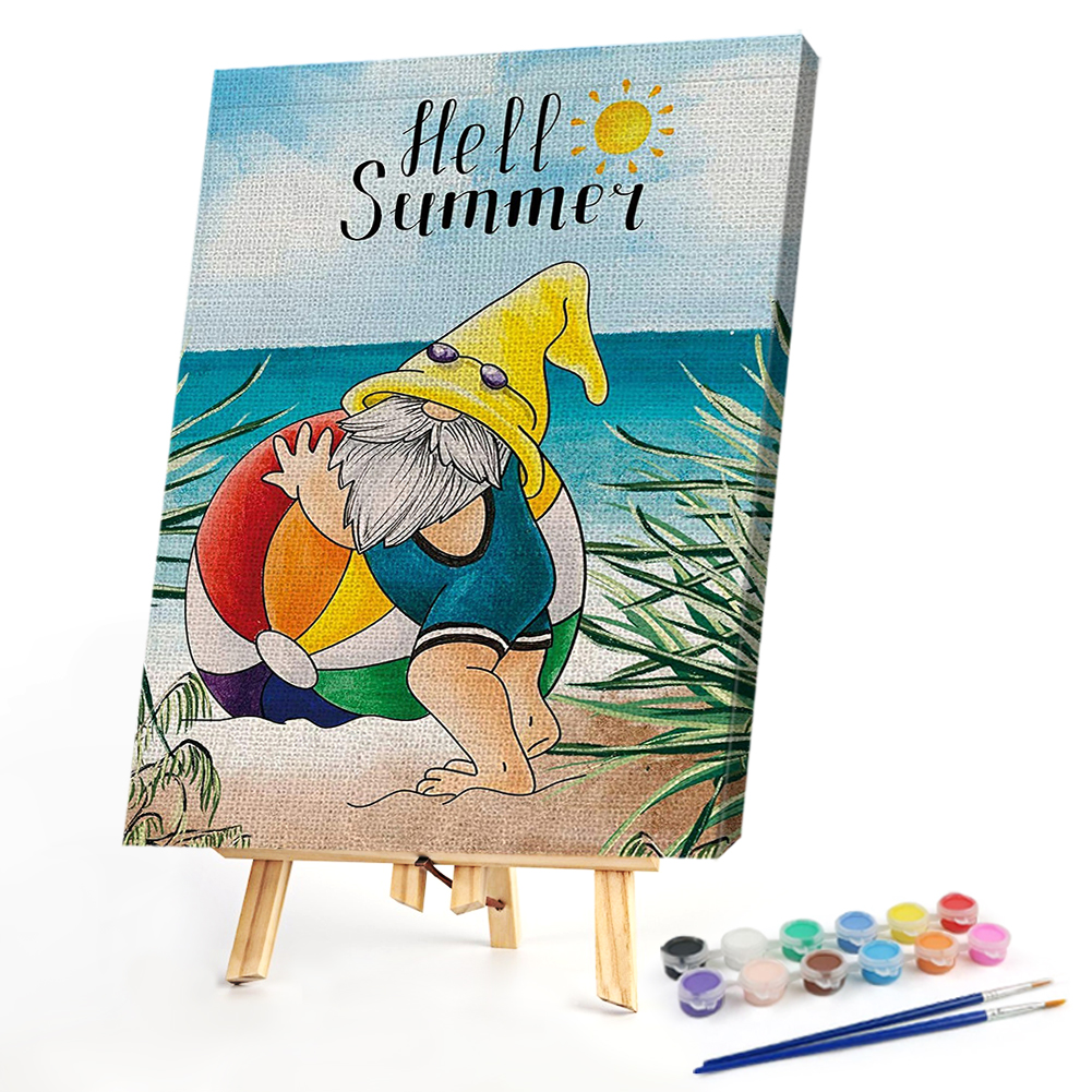

40*50CM - Paint By Numbers - Summer Gnome, 501 Original
