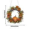 Diamond Painting Halloween Decorations Wreath Pendant for Home Window Wall