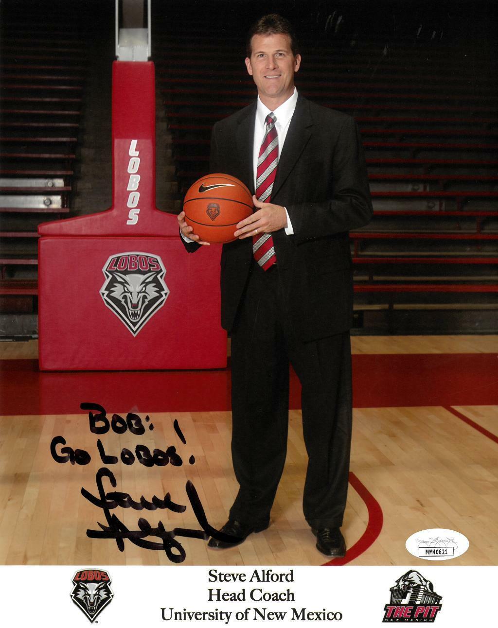 Steve Alford Signed Authentic Autographed 8x10 Photo Poster painting JSA #MM40621