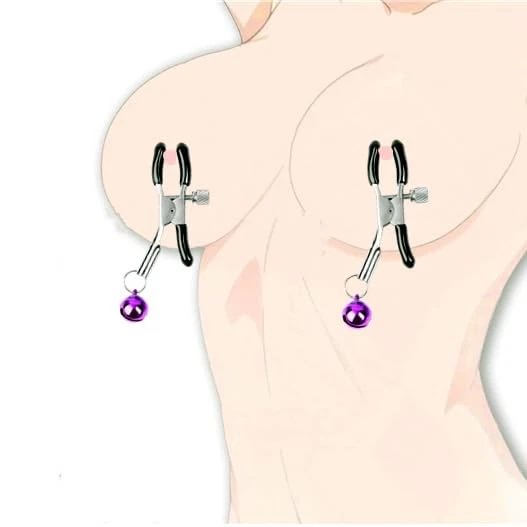 pornhint Pornhint 2Pcs Adjustable Metal Nipple Clamps BDSM Nipple Toys, Nipple Clips for Adult ... BDSM