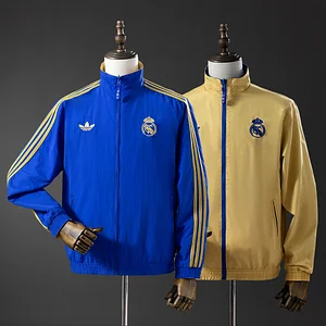 2025/2026 Real Madrid Double-Sided Jacket Windbreaker 1:1 Thai Quality