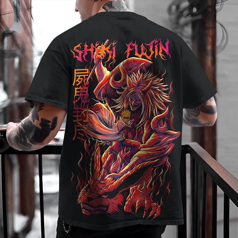 Unisex Anime Personalized Large Print T-Shirt