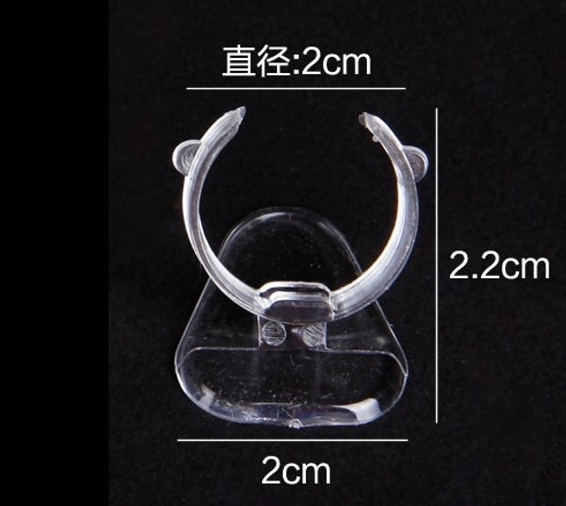 Minimalist Transparent Plastic Patchwork Jewelry Rack