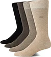 Calvin Klein Men's Dress Socks - Cotton Blend Crew Socks: Patterns and Solids (4 Pack)