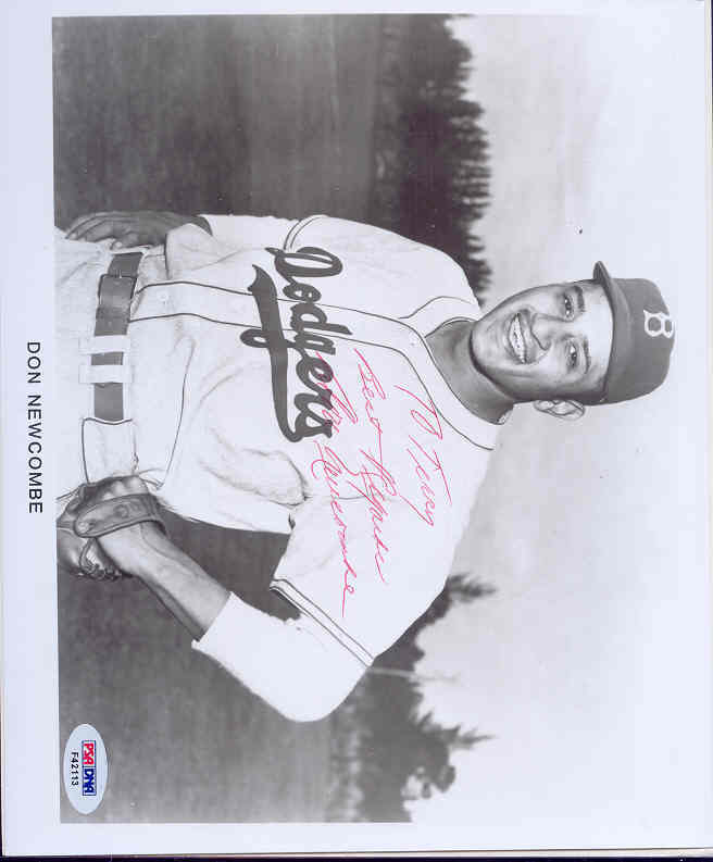 Don Newcombe Signed 8x10 Photo Poster painting Psa/dna Cert Autograph