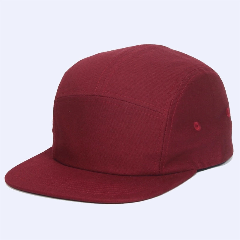 Pure Cotton Flying Cap Five Cap Camping Cap Flat Eaves Baseball Cap Skateboard Cap Street Tide Cap Men’s And Women’s Hat Can Be Fixed