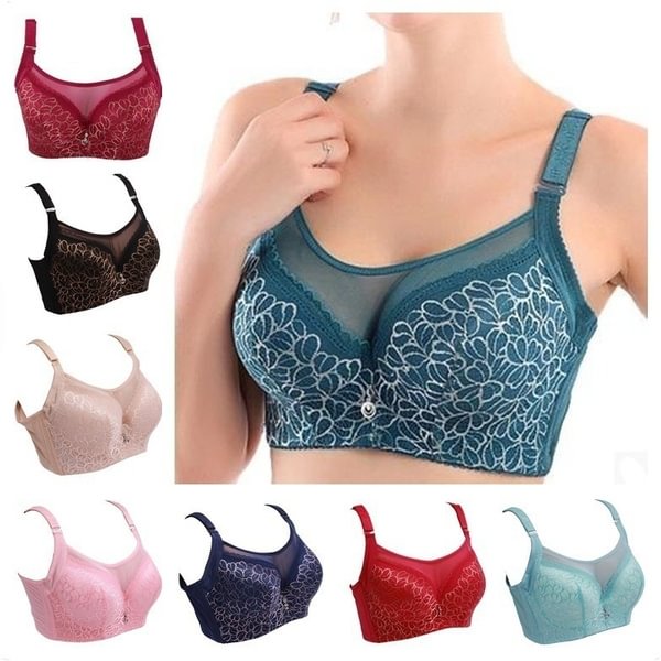 New Fashion Women's Underwear Lace Bra Push Up Brassiere 36 38 40 42 44 C D Cup - Shop Trendy Women's Fashion | TeeYours