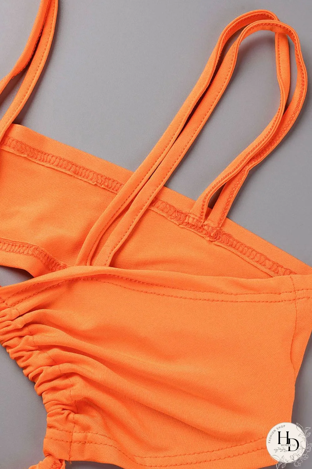 Rose Red Sexy Solid Hollowed Out Patchwork Spaghetti Strap Straight Jumpsuits