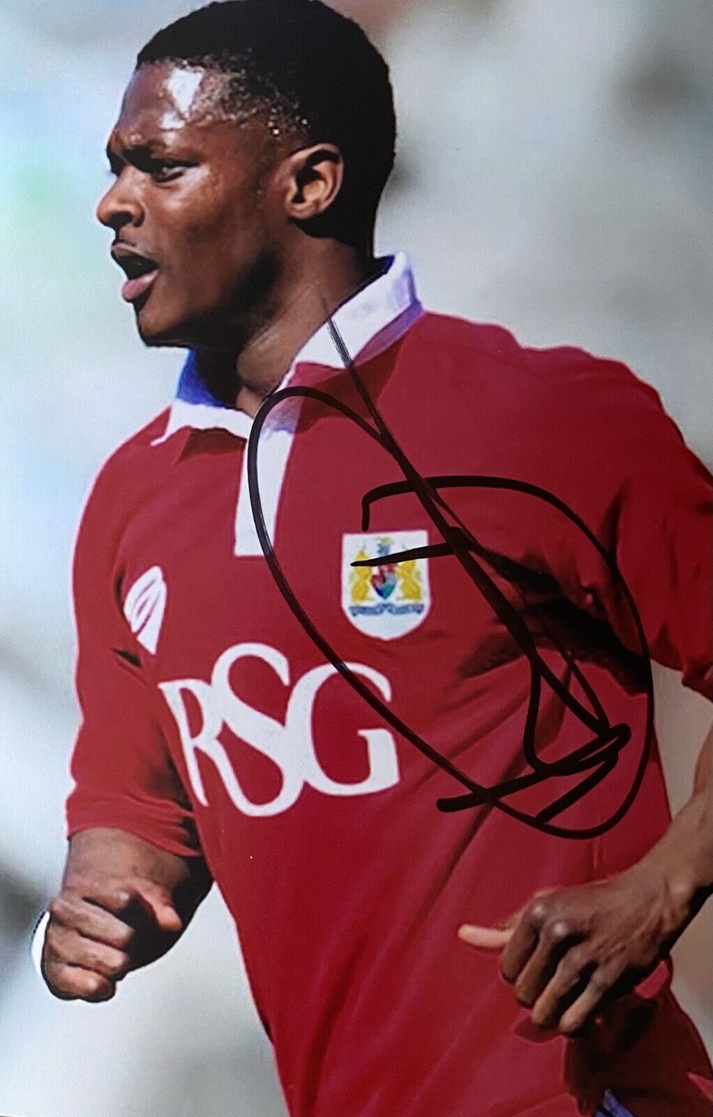 Kieran Agard Genuine Hand Signed Bristol City 6X4 Photo Poster painting