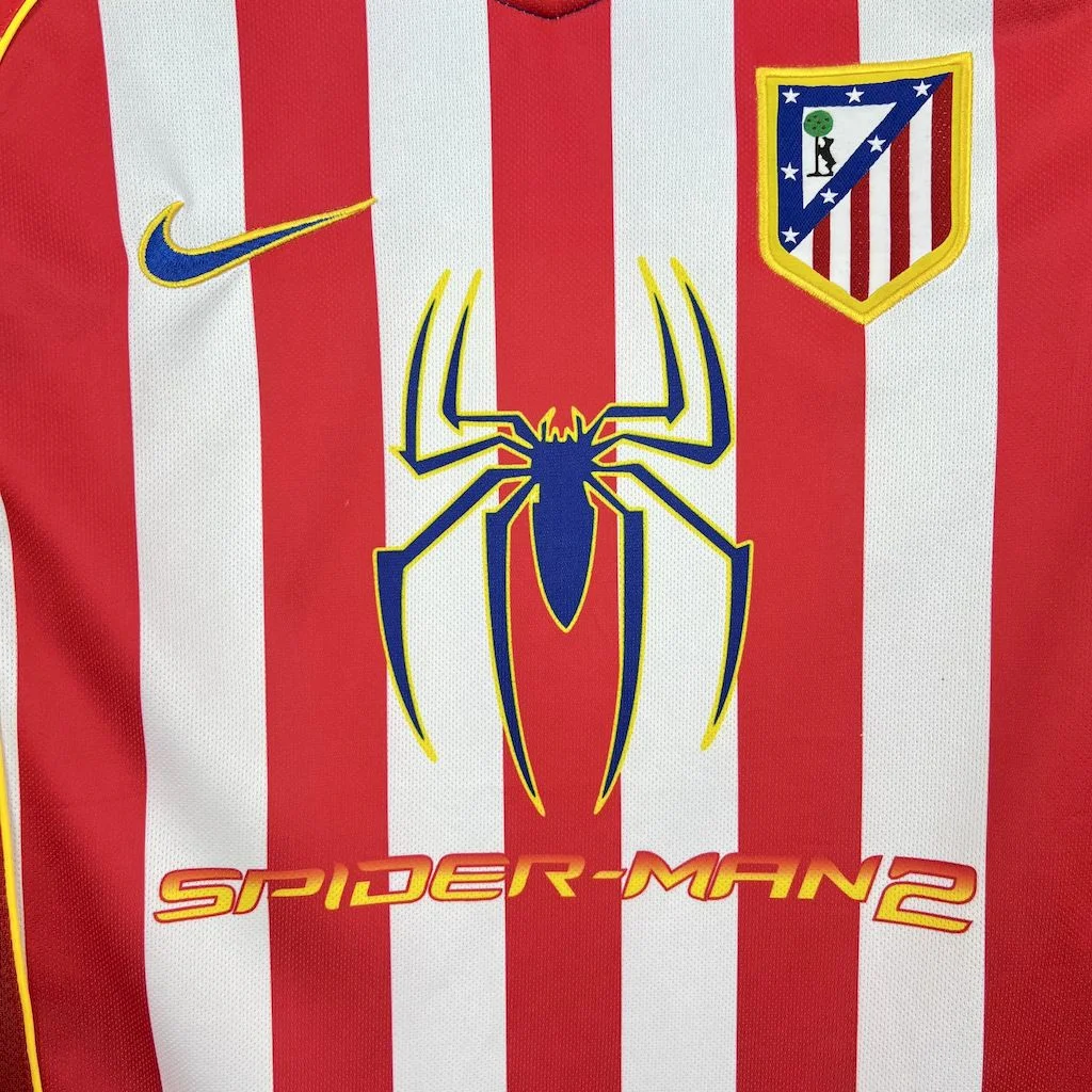 2004/2005 Retro Atletico Madrid Home Football Shirt Thai Quality