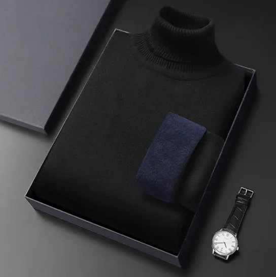 Męski sweter zimowy z golfem 💥 M-4XL✨