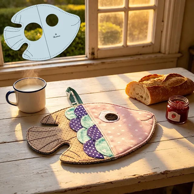 DIY Cute Fish-Shaped Trivet Sewing Template &ndash; Tutorial Included