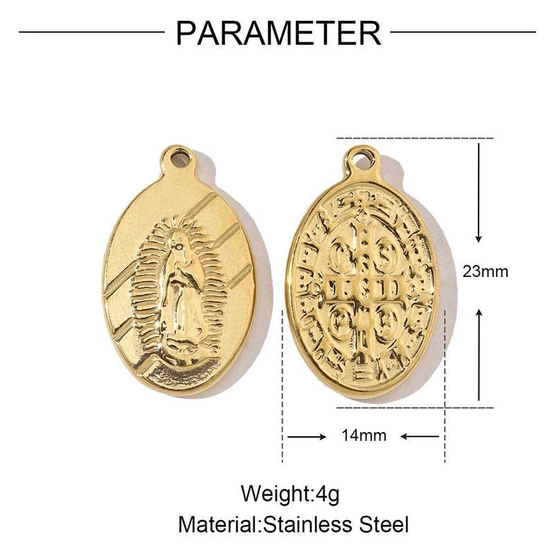 3 PCS/Package 13*10mm 25*18mm 8 * 8mm Titanium Steel Geometric Heart Shape Jewelry Accessories Pendant