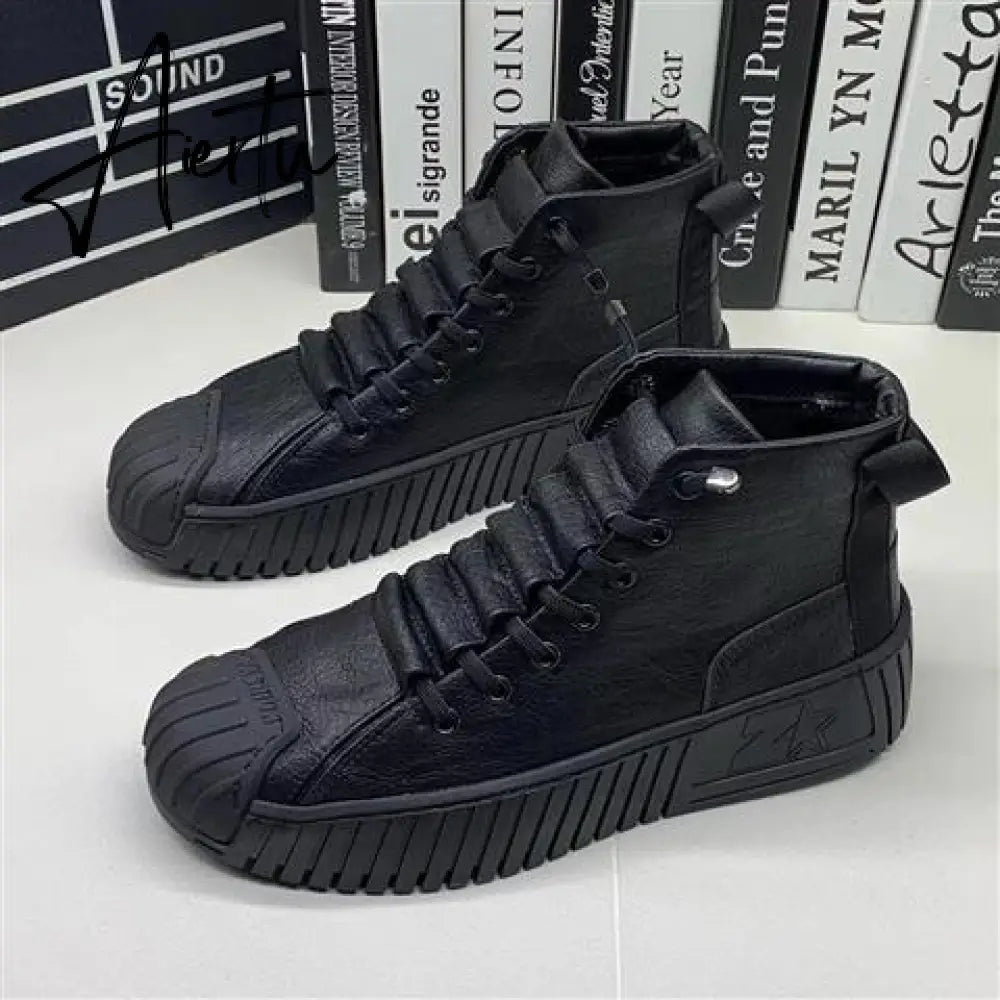Aiertu  Autumn Winter New Male Martin Boots Increase Boots Fashion Casual Shoes Sneakers High-quality Thick-soled Shoes Men's Shoes Aiertu