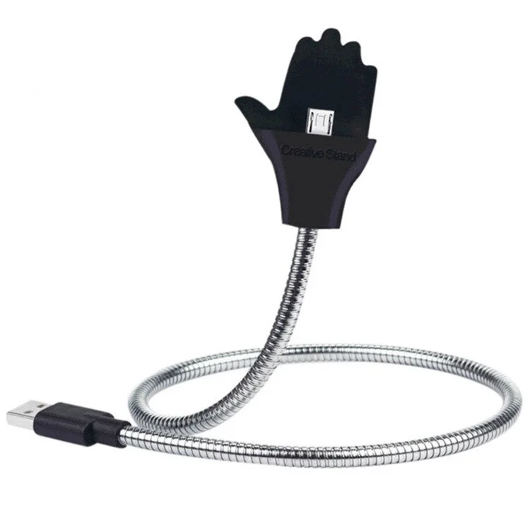 Lazy And flexible Palm USB Cable Charger Seat