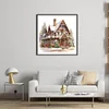 Christmas Cabin-18CT Counted Cross Stitch 35*35cm/13.78*13.78in