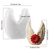 3D Angel Wing Flower Mould Silicone Wave Spiral Candle Mould Reusable Easy To Demold for Candles Soaps Crafts DIY Home Decor (Heart Wreath)