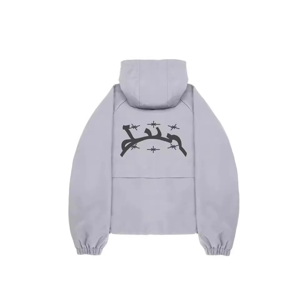 Nigikala Nigikala Tide Street Windbreaker Embroidery Windproof Jacket Zipper Jacket ()