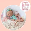 Handmade Baby Doll Girl Mae 20'' Realistic Soft Silicone Vinyl Reborn Asleep Baby Doll Set, Gift for Kids - RBBI-Myrebornbabydoll® Myrebornbabydoll®
