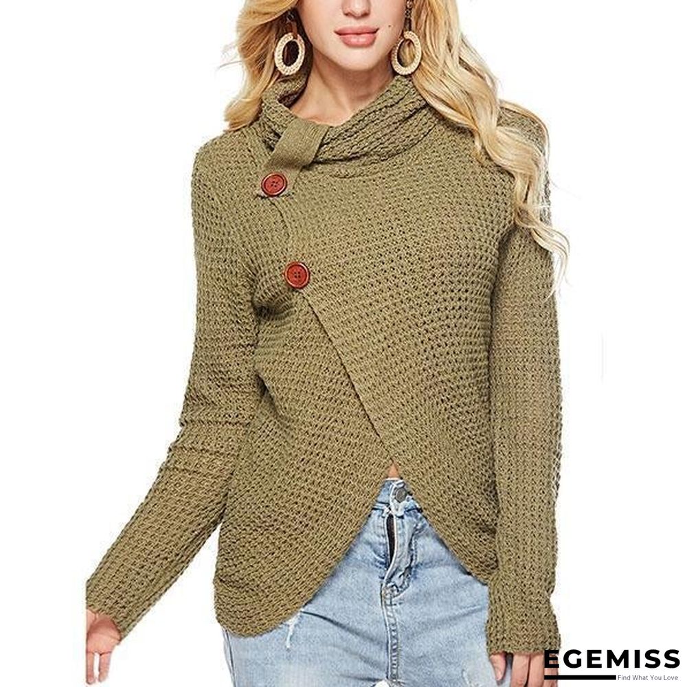 Casual Buttons Irregular Sweaters | EGEMISS