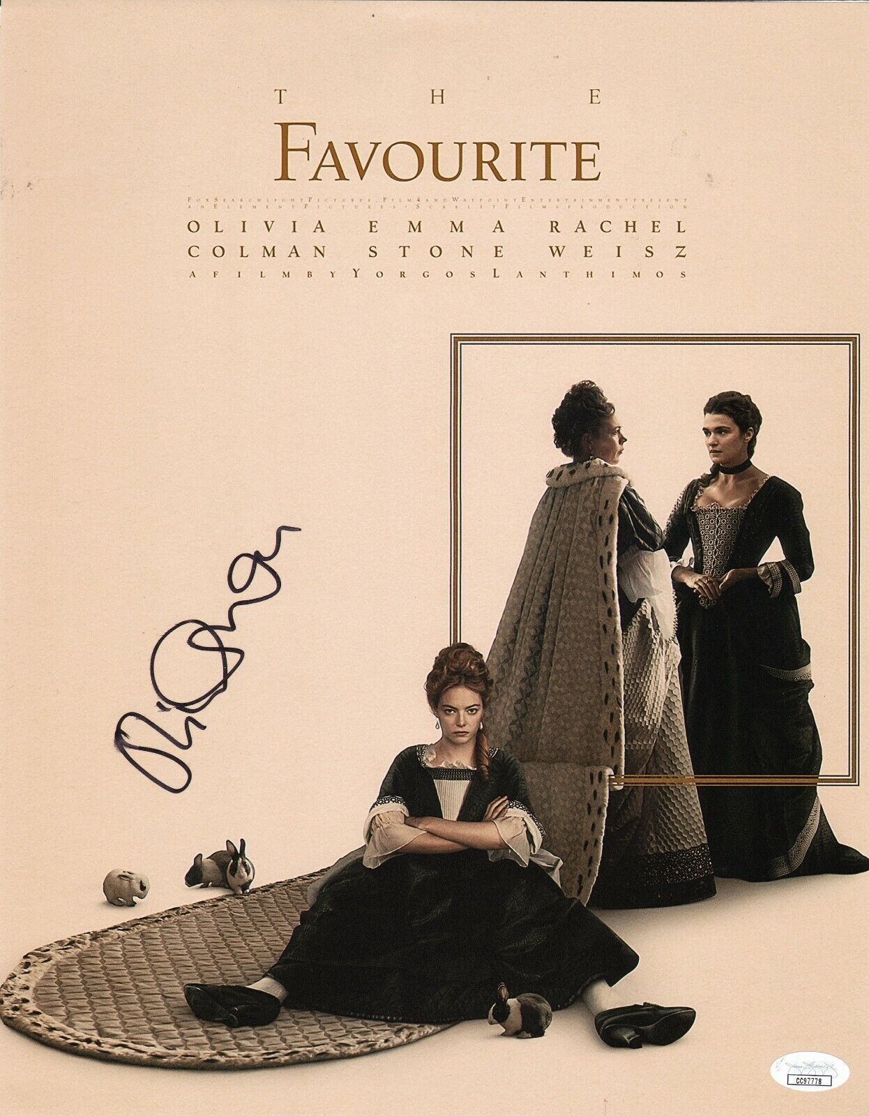 ~~ OLIVIA COLMAN Authentic Hand-Signed The Favourite