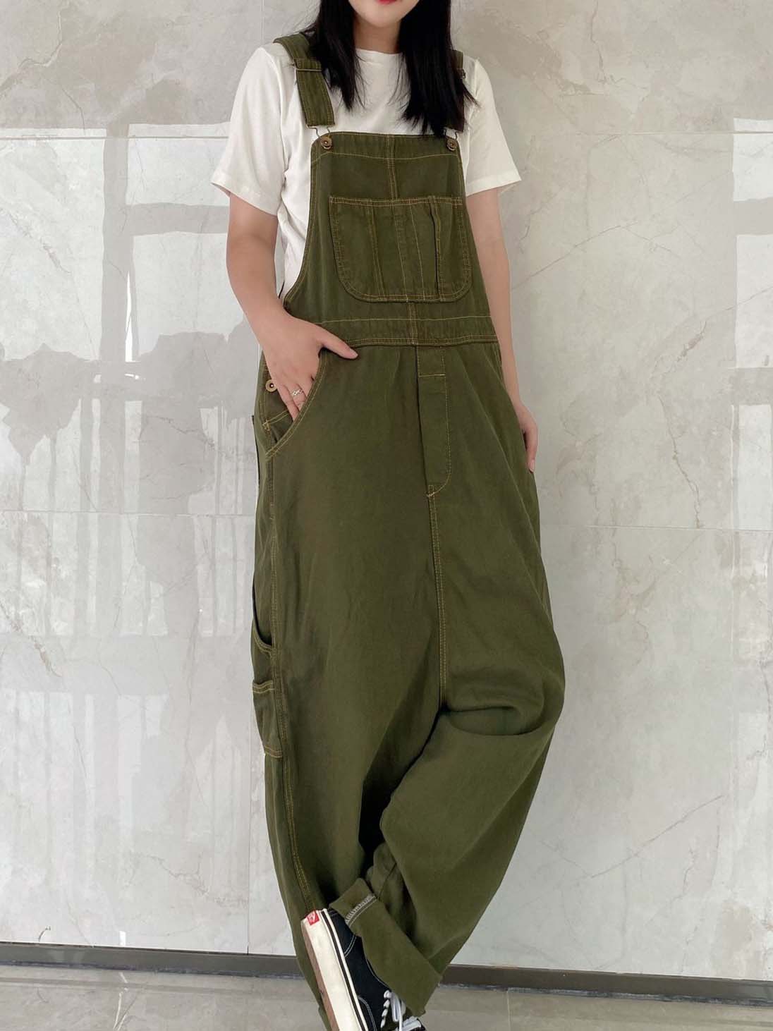 Women Half Sleeve V-neck Solid Color Dress