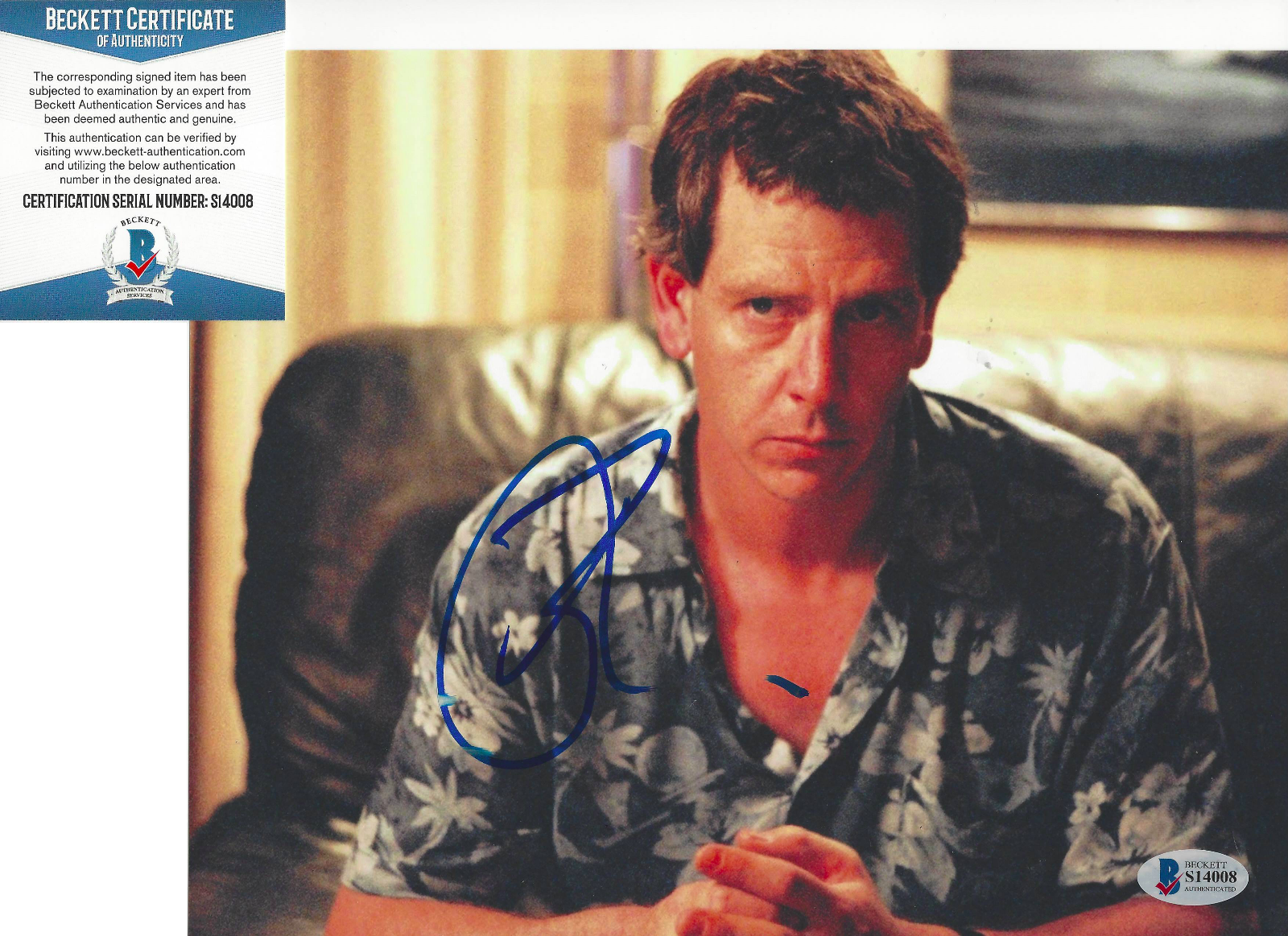 BEN MENDELSOHN SIGNED CAPTAIN MARVEL THE KING 8X10 Photo Poster painting 2 BECKETT COA BAS