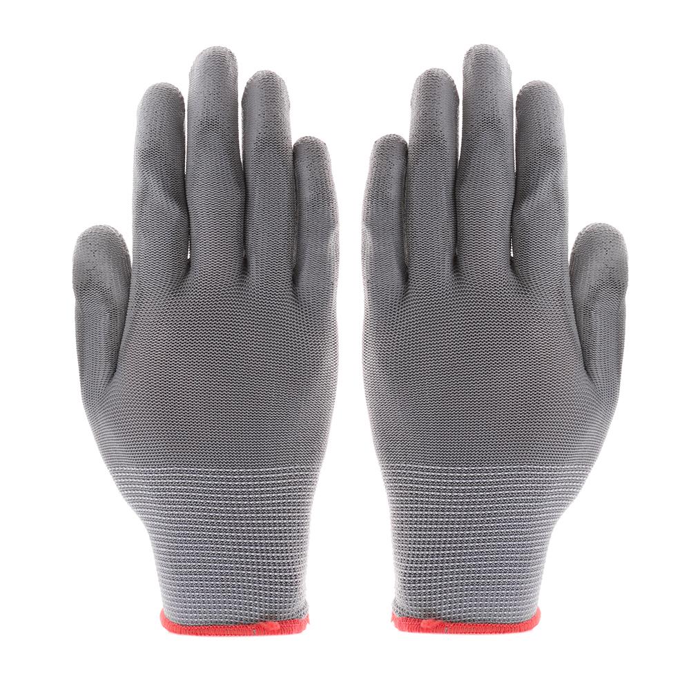 

PU Gloves Worker Driver Builders Gardening Protective Safety Grey Mittens, 501 Original