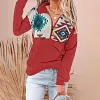 V-neck Zipper Fashion Plus Size Sweater Women's Jacket
