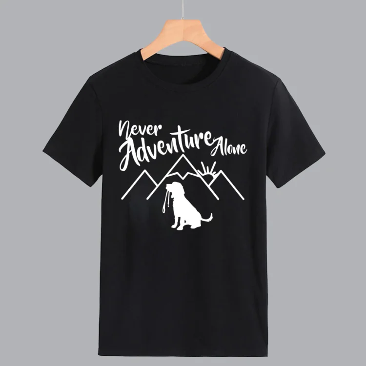 PSL-Never adventure alone T-shirt Tee -011838