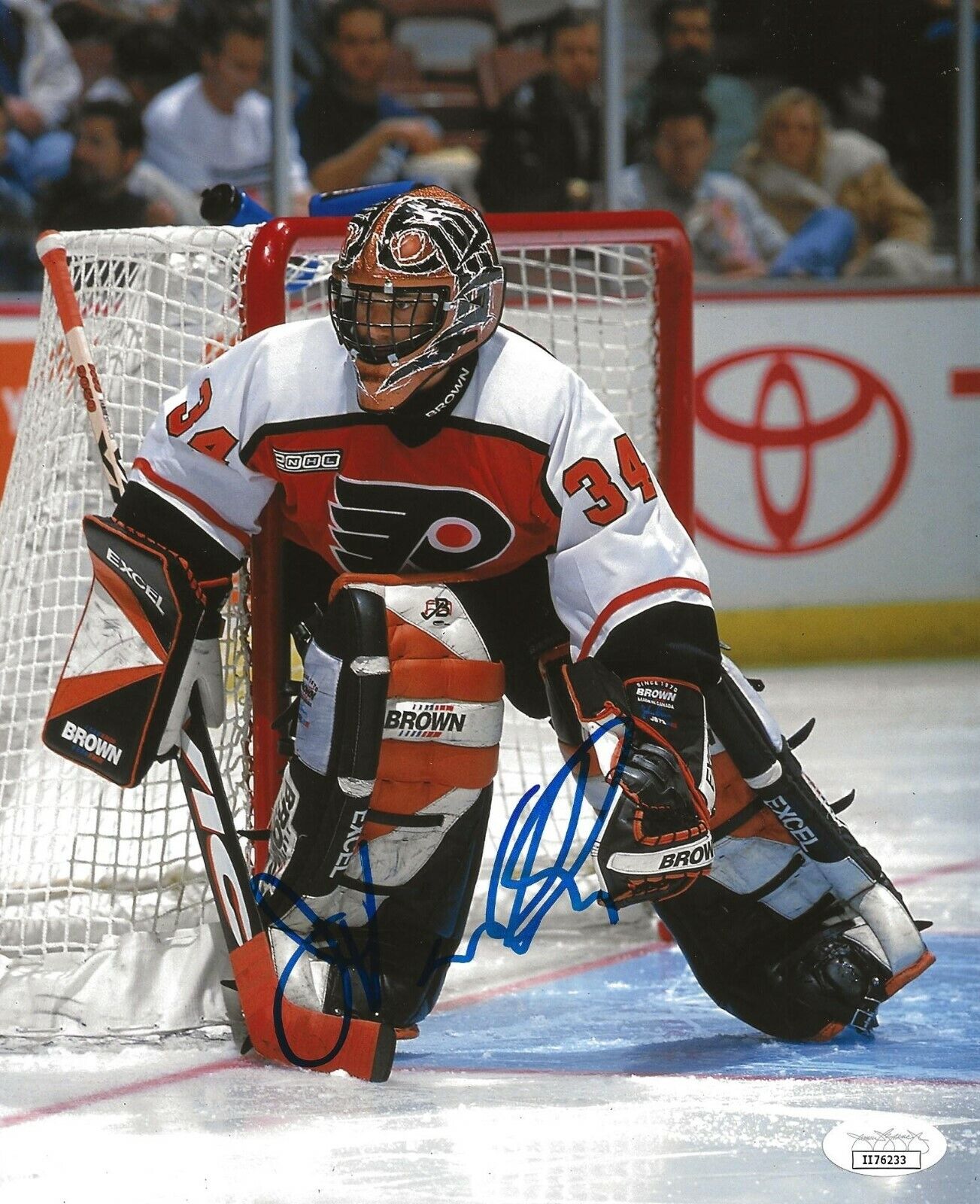 John Vanbiesbrouck signed Philadelphia Flyers 8x10 Photo Poster painting autographed JSA