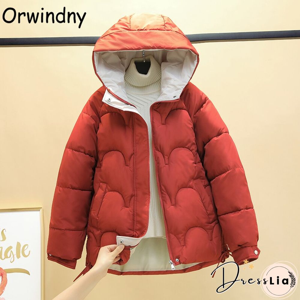 Orwindny Women Winter Jacket Short Warm Parkas Female Autumn New Thickening Coat Cotton Padded Jacket Hooded Plus Size 3XL