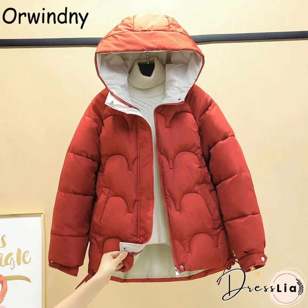 Orwindny Women Winter Jacket Short Warm Parkas Female Autumn New Thickening Coat Cotton Padded Jacket Hooded Plus Size 3XL