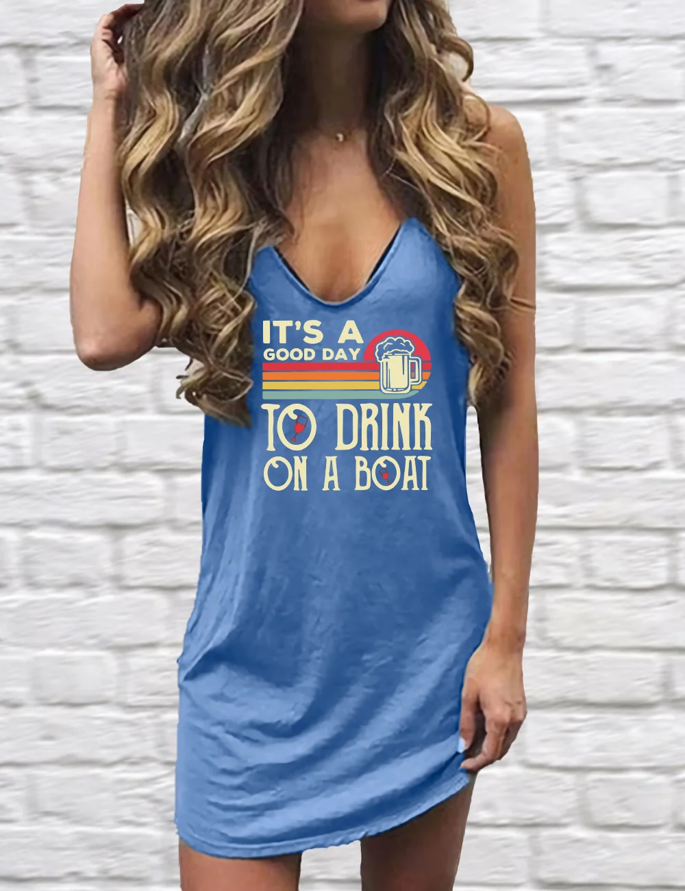 It's A Good Day To Drink On A Boat Mini Dress