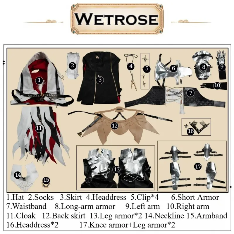 [Wetrose] Pre-Order Arknights Viviana Dress Game Outfit Cosplay Costume 