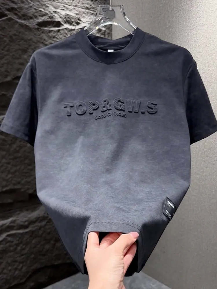 Oversized Graphic T - Shirt Men's Soft Cotton Tee with Print